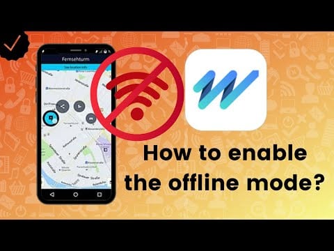 How to enable the offline mode in HERE WeGo?