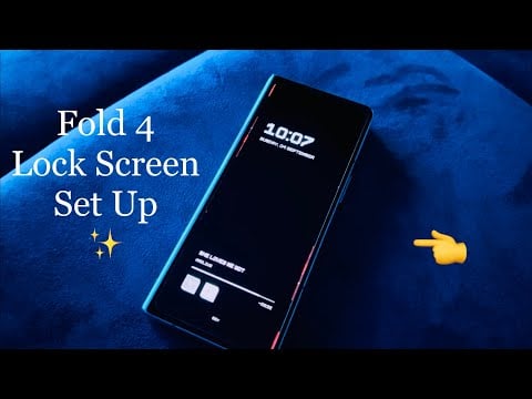 Samsung Galaxy Z Fold 4 : Lockscreen Set Up ✨