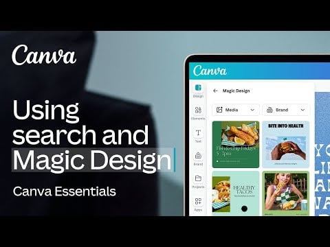 Using search and Magic Design: Your personal AI partner