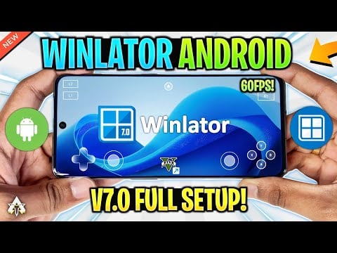 NEW 🔥 Winlator Android V7.0 *OFFICIAL* Setup/Best Settings & Gameplay! BEST Windows Emulator