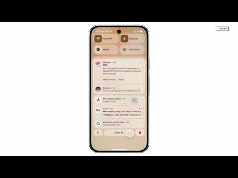 Notification animation in Android 16