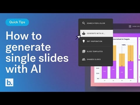 How to generate single slides with AI