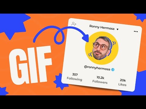 Create an ANIMATED Profile Picture with Canva - Easy Tutorial!
