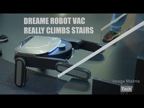 First Look: Dreame Cyber X Robot Vacuum Climbing Stairs at IFA