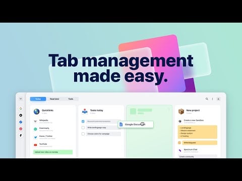 Introducing tabExtend - All in one browser workflow solution
