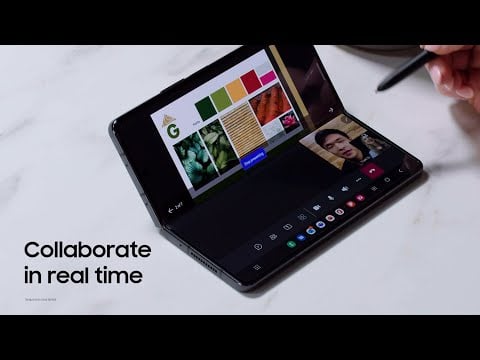How to video chat in Flex Mode | Galaxy Z Fold4 | Samsung