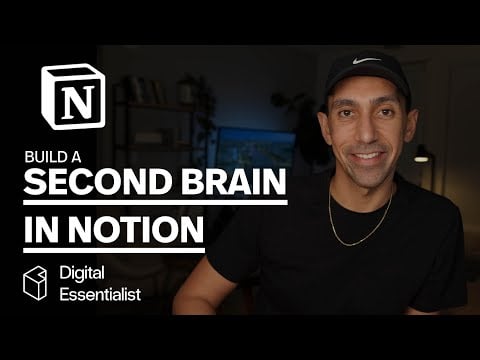 Notion: Setup A Personal Google [Second Brain] with Notion Web Clipper [How to Video]