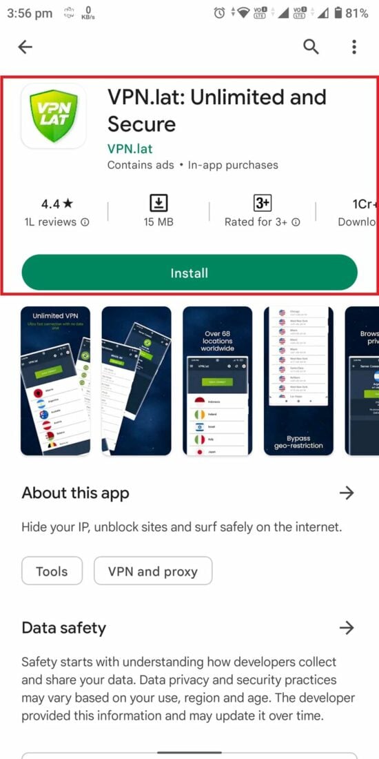 Install VPN.lat