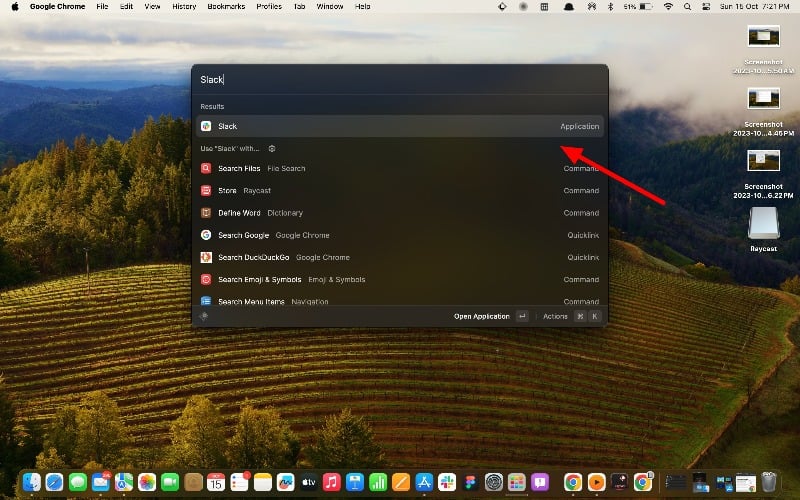 Приложение Raycast Приложение Raycast