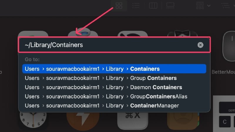 enter command