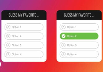 Instagram quiz stickers