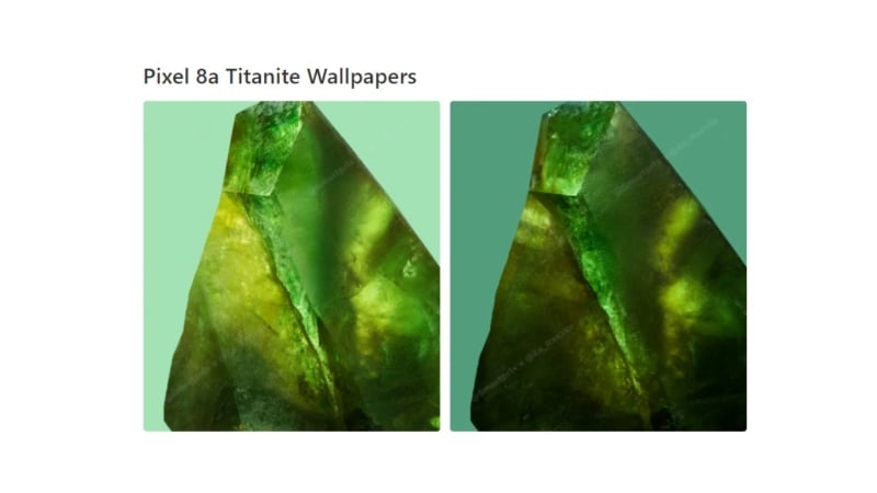 Leaked Emerald wallpaper from Smartprix