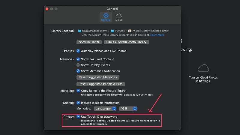 Enable use Touch ID for passwords