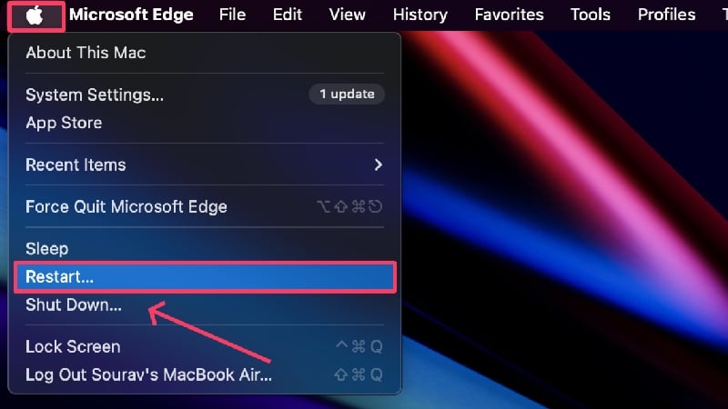 restart mac restart macbook