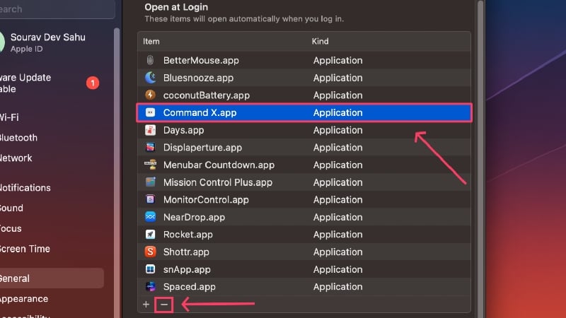 turn off login items turn off login items