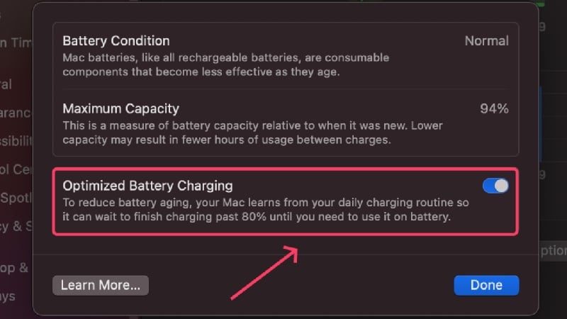 turn on optimized charging turn on optimized battery charging