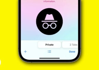 how to go incognito on iPhone iPad mac