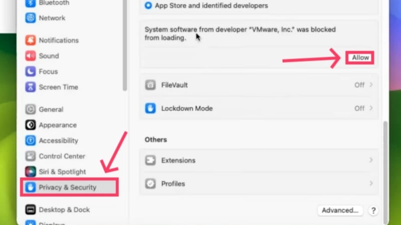 allow installing vm tools allow installing vmware tools