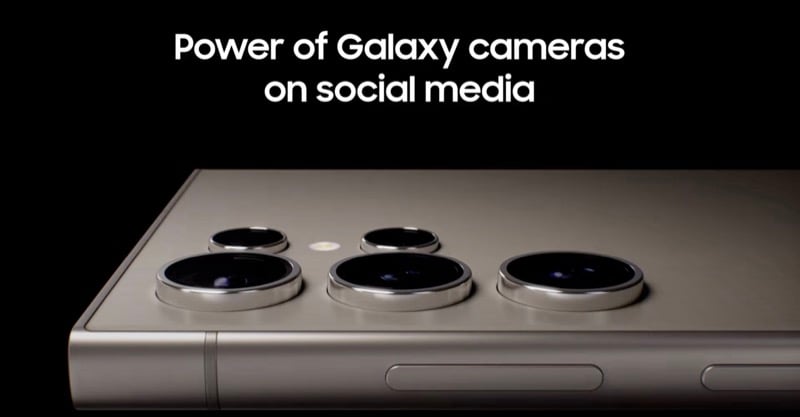 galaxy ai features on samsung galaxy s24 series 11 galaxy camera integration on snapchat and instagram.