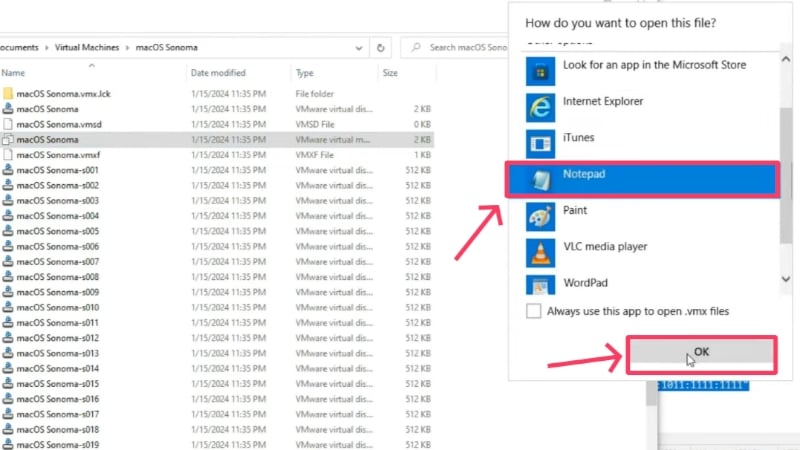 open config file with notepad open configuration file with notepad