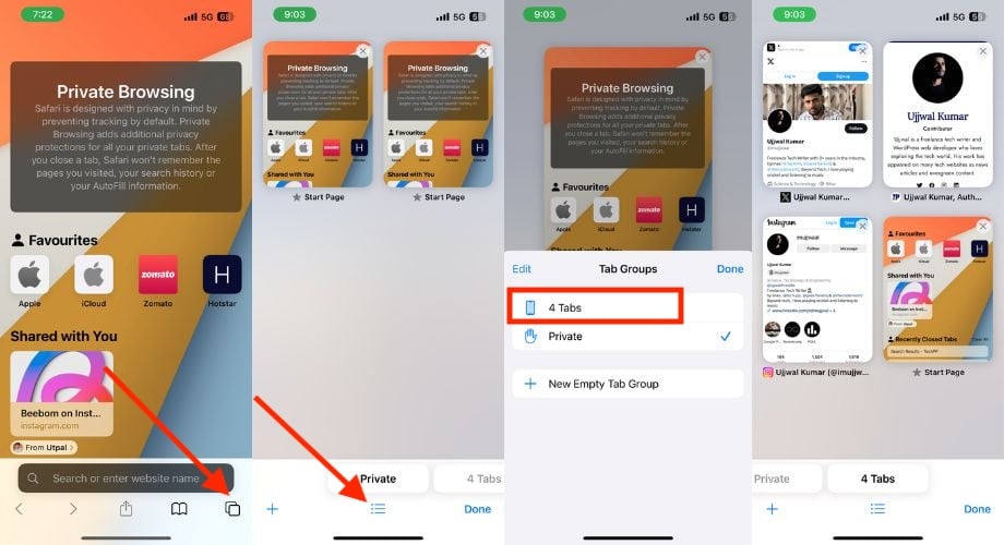 How to Go Incognito on iPhone, iPad, and Mac - TechPP