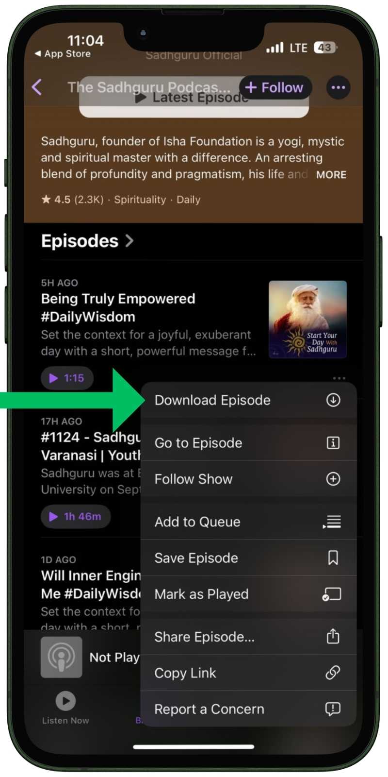How to Download Podcasts on Apple Podcasts 3