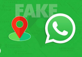 send fake location on WhatsApp