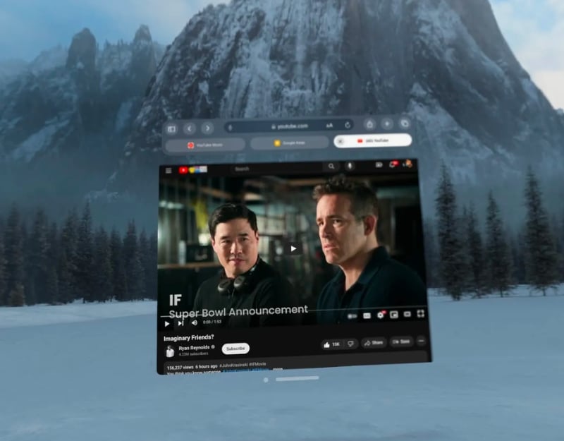 youtube on safari browser vision pro youtube on safari browser vision pro