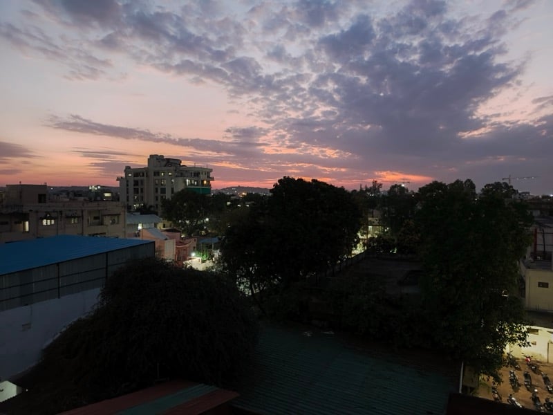 Low-light shot from the primary camera using Night Mode.