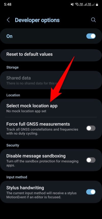 select mock location app option how to send fake location on whatsapp