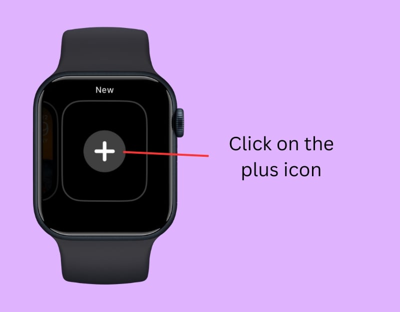 Click on the plus icon