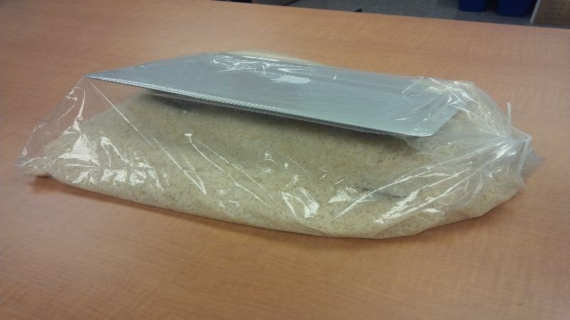 macbook in rice bag macbook in a bag of rice