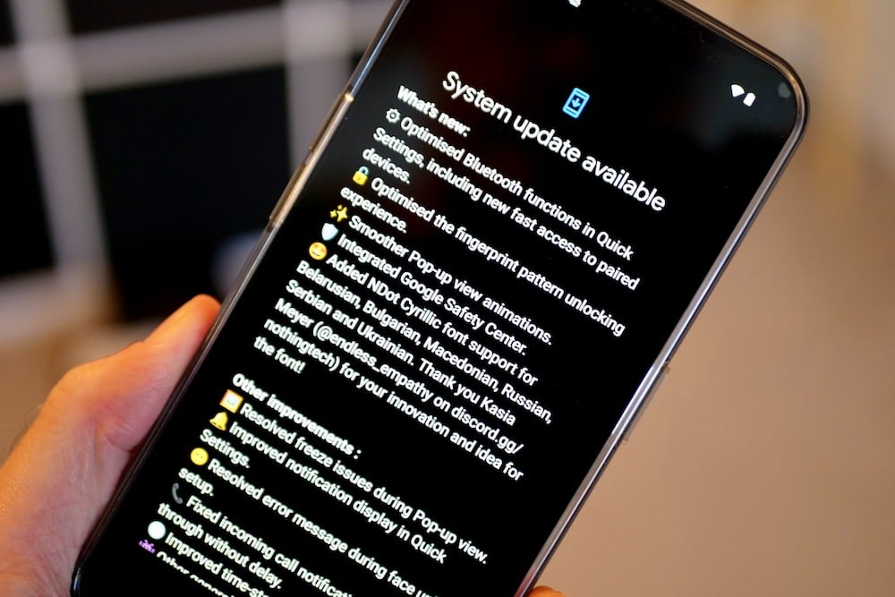 new phone update