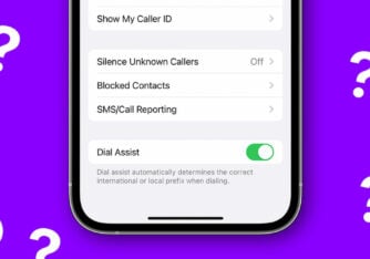 Dial Assist on iPhone