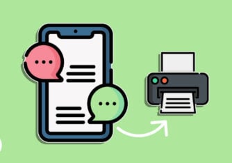 how to print text messages for court