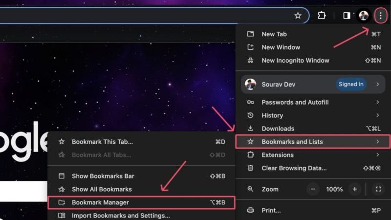 chrome bookmarks manager chrome bookmark manager