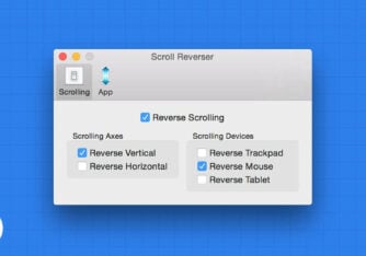 change scrolling directions for mac mouse and trackpad separately