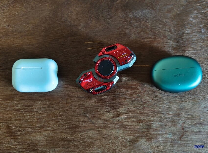 Nu Republic ‘Cyberstud earbuds vs the Apple Airpods and Realme Buds