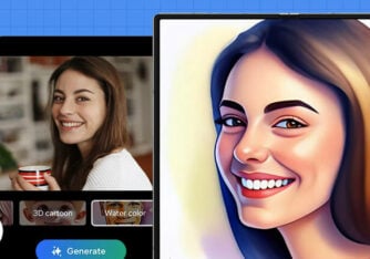 how to use portrait studio and sketch to image on samsung phone