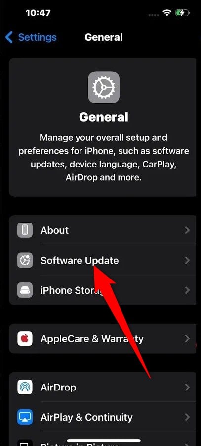 iphone software update