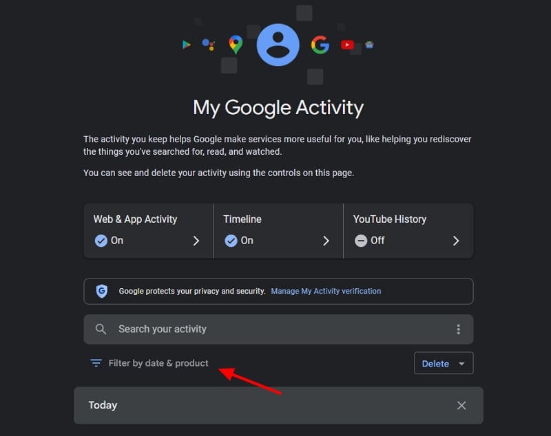 filter Google data by date and product filter Google data by date and product