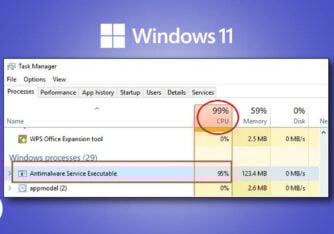Antimalware service executable high memory usage