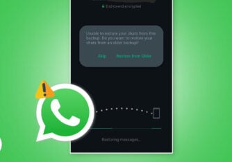 fix unable to restore your chats from WhatsApp error