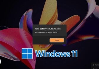 laptop shuts down without low battery notification