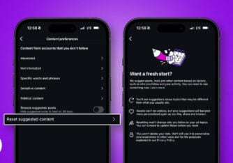 how to reset instagram feed