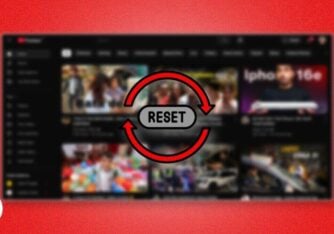 how to reset youtube homepage recommendations