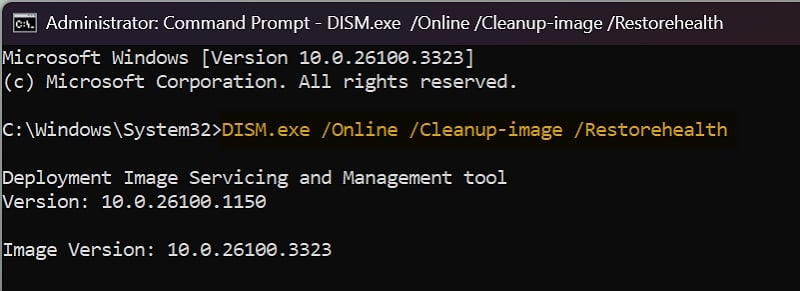 dism scan on windows 11