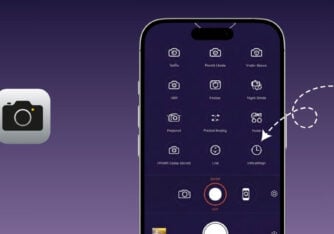 What does symbols mean on iPhone camera app
