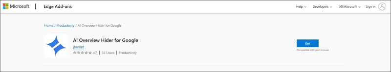 edge add on to hide google overview edge add on to hide google overview