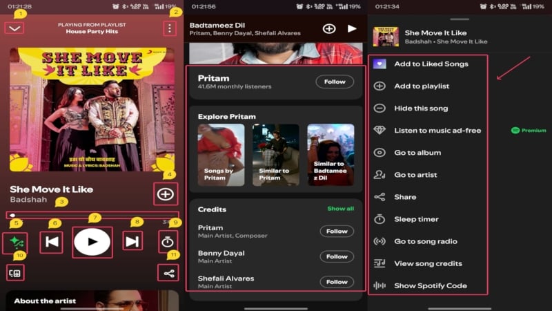 Spotify song page